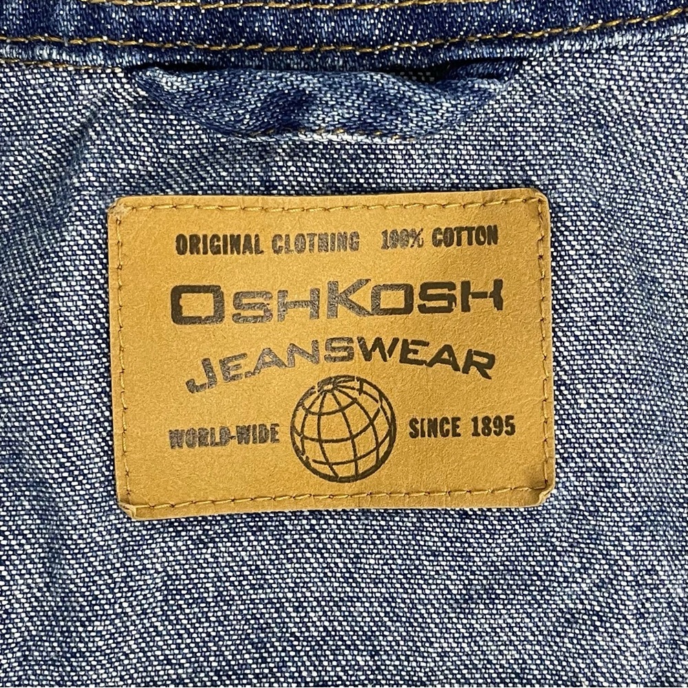 Vintage Oshkosh Baby Jean Jacket Classic Cotton Denim Unisex 3-6M - Picture 10 of 15